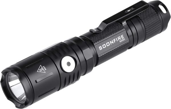 MX65 Tactical Flashlight 1060 Lumens Built-in a Fast Charging Rechargeable LED Handheld Flashlights 5 Brightness Waterproof Flashlight