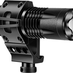 Tactical Flashlight Adjustable 350 Yards 1200 Lumen LED Light with Offset Mount for Outdoor Hunting