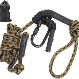 Treestand Safety Rope, Linemans Rope for Hunting, Tree Stand Safety Line, Tree Tether Rope, Life Lines for Tree Stands(10 feet)