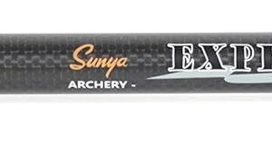 SUNYA Archery Bow Stabilizer for Compound Bow, Carbon Fiber Body Flexible Core, Damping System and Weights Kit, 8",10",12" 15" in Expedition Series