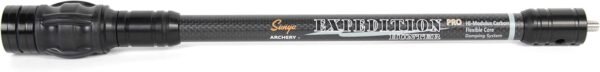 SUNYA Archery Bow Stabilizer for Compound Bow, Carbon Fiber Body Flexible Core, Damping System and Weights Kit, 8",10",12" 15" in Expedition Series