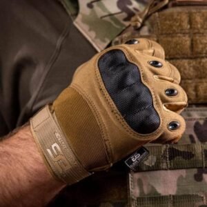 Glove Station - Tactical Shooting Hard Knuckle Gloves for Men and Woman with Touchscreen Fingers - Durable and Comfortable Hand-Gear for Outdoor Work Shooting and Hunting