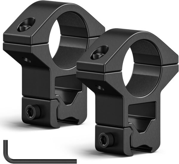 CVLIFE 1 Inch Scope Rings - Scope Mount for Dovetail and Picatinny Rails - 2 Pieces