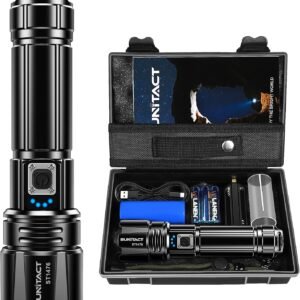 Flashlights High Lumens, Rechargeable Flashlight Led 990000 Lumen XHP70.2, Super Bright Flash Light, High Powered Handheld Flashlights for Emergency Camping Gift, IP67 Waterproof, Adjustable