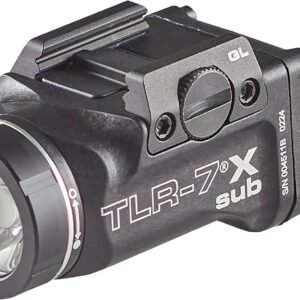 Streamlight 69400 TLR-7 Sub 500-Lumen Tactical Weapon Light Designed Exclusively and Solely for Railed Glock 43X Mos/48 Mos/43X Rail/48 Rail Handguns, Includes Mounting Kit with Key, Black