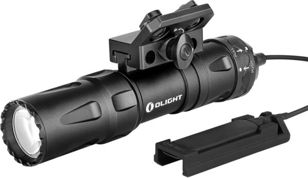 OLIGHT Odin Mini 1250 Lumens Ultra Compact Rechargeable Mlok Mount Weaponlight, Removable Slide Rail Mount and Remote Switch, 240 Meters Beam Distance, Mlok Included