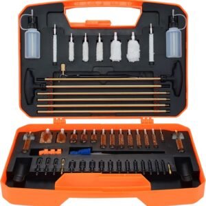 Raiseek Gun Cleaning Kit Rifle Pistol Shotgun Universal Cleaning Kit for 20GA 12GA .45 .40 .357/.380/.38/9MM .338 .325/8mm .30/7.62MM .270 .250 .243 .22 .17 All Calibers