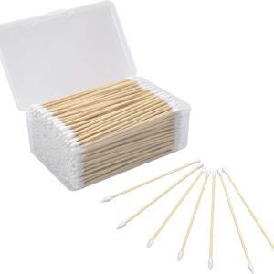 BOOSTEADY 6 Inch Cotton Gun Cleaning Swabs with Bamboo Handle（Choose Your Tip）