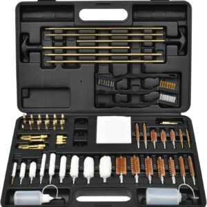 GLORYFIRE Gun Cleaning Kit Universal for Guns, Gun Brushes for Pistol, Handgun, Shotgun, Elite Brass Rods and Wire Rope, Hunting Gear Gun Accessories for Men