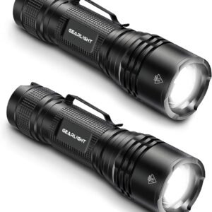 GearLight LED Tactical Flashlights High Lumens - Mini Flashlights for EDC Carry - Compact Powerful Emergency Flashlights Made from Military-Grade Aluminum - Drop Resistant and Water Resistant