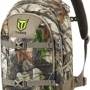 TIDEWE Hunting Backpack with Waterproof Rain Cover, 25L Hunting Pack, Durable Hunting Day Pack for Bow Rifle Gun