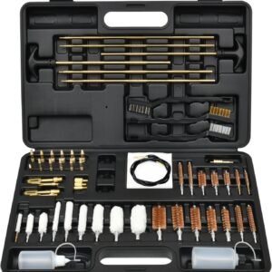 GLORYFIRE Gun Cleaning Kit Universal for Guns, Gun Brushes for Pistol, Handgun, Shotgun, Elite Brass Rods and Wire Rope, Hunting Gear Gun Accessories for Men