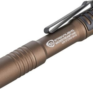 Streamlight 66608 MicroStream 250-Lumen EDC Ultra-Compact Flashlight with USB Rechargeable Battery, Clear Retail Packaging, Coyote