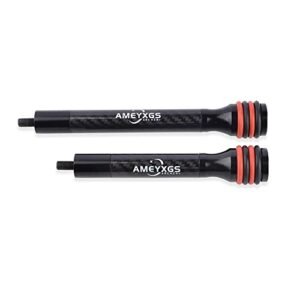 AMEYXGS 6/8/10/12 Inch Archery Bow Stabilizer Carbon Fiber Balance Bar Rod Side Rod Stabilizer Dampen Weight for Compound Bow Recurve Bow Accessory
