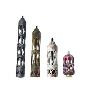 SHARROW Archery Aluminum Bow Stabilizer Vibration Reduction 3 Inch 5 Inch 8 Inch 11 Inch CNC Machined Hunting Bow Stabilizer Damping for Compound Recurve Bow Accessories (Camo, 8 inch)