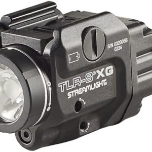 Streamlight 69434 TLR-8A G Flex 500-Lumen Low Profile Pistol Light with Integrated Green Aiming Laser for Select Handguns, Includes Rear Switches, Mounting Kit, and Keys, Black