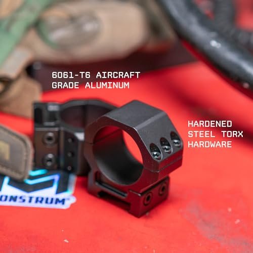 30mm Precision Scope Rings | Picatinny Weaver Compatible | Low Profile 1" Mount - Image 4