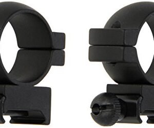 Weaver 47316 Mount Ring Pair, 1" Main-Tube, High, Matte Black