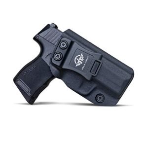 POLE.CRAFT Sig P365 Holster IWB Kydex for Sig Sauer P365 / P365 SAS / P365 X Pistol - Inside Waistband - Sig Sauer P365 Gun Accessories - Sig 365 X / 365 SAS Holster (Black, Right Hand Draw)