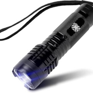 Pain Safari - Shockwave Mini Tactical Flashlight for Self-Defense | Ultra-Compact Design | 800,000 Volts to Deter Attackers | Blinding Flashlight | No License Required | Aircraft-Grade Durability