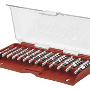 Tipton Ultra Jag Set with 13 Caliber Specific Cleaning Jags and Storage Case for Firearm Cleaning and Maintenance