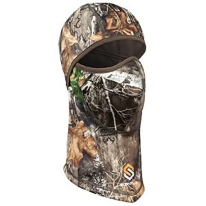 ScentLok Lightweight Headcover, Camo Balaclava Face Mask for Hunting, Camping, and Outdoor Use, One Size (Realtree Edge)