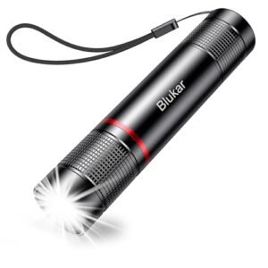 Blukar Flashlight Rechargeable, 2000L High Lumens Flashlight, Super Bright Small LED Flash Light- Zoomable, Adjustable Brightness, Long Lasting for Camping, Outdoors and Home Emergency