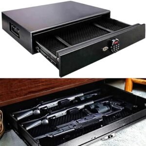 Extra Large Under Bed Safe, Heavy-duty Rapid Gun Storage Safe Drawer Safe for AR Rifle Ammo Pistol Accessories for Home and Vehicle