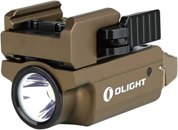 OLIGHT PL-Mini 2 Valkyrie 600 Lumens Magnetic USB Rechargeable Compact Weaponlight with Adjustable Rail, High Performance CW LED Tactical Flashlight with Built-in Battery