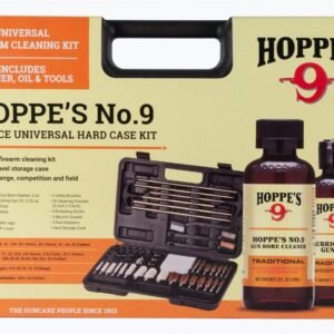 Hoppe's Deluxe Gun Cleaning Kit, 62 Piece Cleaning Kit with Oil, Brushes, Rods and More