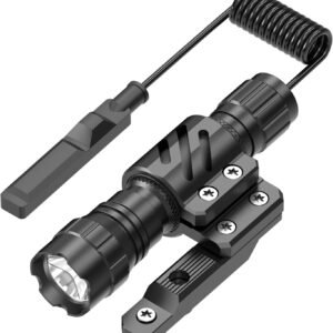 Feyachi FL14 M Lock Flashlight 1200 Lumen Flashlight with M Lock Rail Mount for Outdoor and Pressure Switch Included