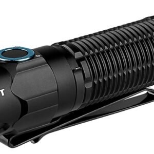 OLIGHT Warrior 3S 2300 Lumens Rechargeable Tactical Flashlight, Compact Dual-Switches LED Bright Light with Proximity Sensor, Powered by Customized Battery for Emergency, EDC and Searching (Black)