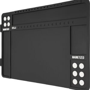 Pistol Gun Cleaning Mat, Premium Gun Cleaning Pad Magnetic with Organizer Parts Tray, Anti-Slip Rubberized Pistol Gun Mat, Protective Workbench Mat for Pistol Cleaning (16.5"x 10.43")
