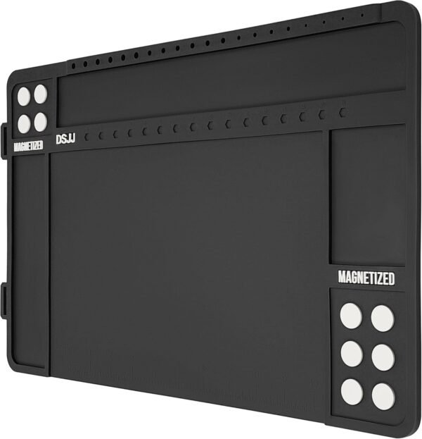 Pistol Gun Cleaning Mat, Premium Gun Cleaning Pad Magnetic with Organizer Parts Tray, Anti-Slip Rubberized Pistol Gun Mat, Protective Workbench Mat for Pistol Cleaning (16.5"x 10.43")