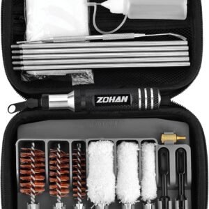 ZOHAN Shotgun Cleaning Kit for 12 20 410 Gauge, Shotgun Case 12 Gauge Shotgun Accessories with Empty Oil Bottle, a Total of 19 Pieces