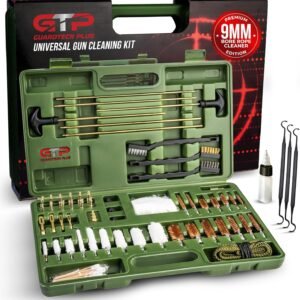 Universal Gun Cleaning Kit - Handgun, Rifle and Pistol Cleaning Kit 9mm Included. Includes Brass Jags and Bore Rope. All The Tools for Any Caliber - Pro Grade Shotgun Cleaning Kit