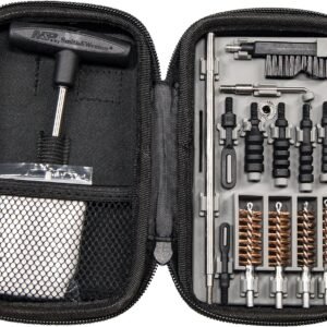 Smith & Wesson M&P Compact Pistol Cleaning Kit for .22 9mm .357 .38 .40 10mm and .45 Caliber Handguns, Black