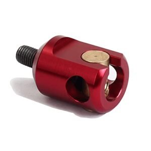 SOPOGER Bow Stabilizer Quick Disconnect Double Joint Archery Shock Absorber Connector Adjustable Bow Rod Stabilizer (Red)