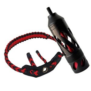 Toparchery Compound Bow Aluminum Stabilizer with Wrist Bow Sling Braided Hunting Shooting Target