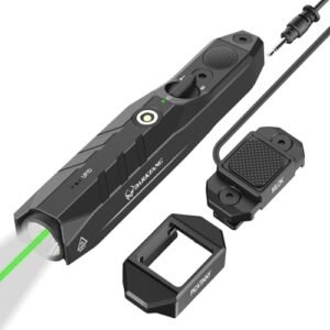 DARKFANG Mlok Tactical Flashlight and Laser Combo for Rifle, 1450 Lumen Weapon Light with Removeable Pressure Switch