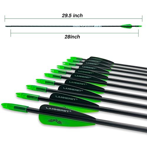 Shiny Black 12pc Fiberglass Target Practice Arrows For Kids – 20 Inch