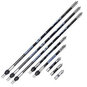 ZSHJGJR Archery Bow Stabilizer Balance Bar Rod System 3-30 Inch Carbon Fiber Stabilizer Damping Shock Absorber for Recurve Compound Bow (10inch, Blue)