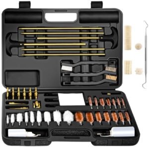 BESTNULE Universal Cleaning Kit for Rifles, Pistols, Cleaning Kits for All Tools, Cleaning Supplies with Brass Rods and Portable Case