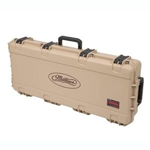 SKB Mathews Small Hard Shell Compound Bow and Arrow Case with Wheels, Desert Tan