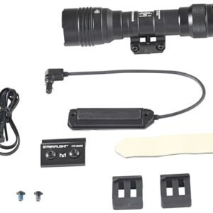Streamlight 88126 ProTac Rail Mount HL-X Pro 1000-Lumen High Candela Multi-Fuel Long Gun Light, Includes Jack-Cap, M-Lok kit, Pressure Switch, Tool, and CR123A Lithium Batteries, Black