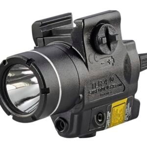 Streamlight 69240 TLR-4 170-Lumen Compact Rail-Mounted Tactical Weapon Light with Integrated Red Aiming Laser for Select Handguns, Black
