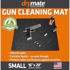 Drymate Gun Cleaning Pad (16" x 20"), Premium Gun Cleaning Mat - Absorbent/Waterproof/Durable - Protects Surfaces, Contains Liquids - (Made in The USA) (Charcoal)