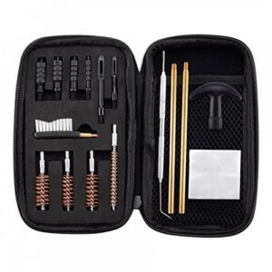 BOOSTEADY Universal Handgun Cleaning kit .22,.357,.38,9mm,.45 Caliber Pistol Cleaning Kit Brush and Jag