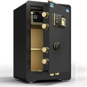 Digital Electronic Safe Security Box Steel Deposit Safe for Home Office Cabinet Safe with Keypad for Jewellery Money Valuables (Color : Brown Size : 413561cm) (Black 41 * 35 * 61cm)-1pc