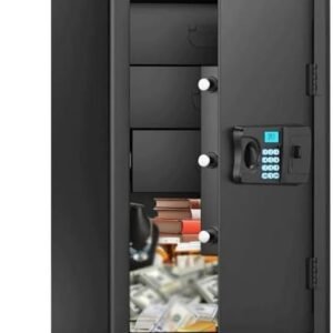 WRTYHGVGT Large File Safe Heavy Duty Safe with Numeric Keypad and Spare Key